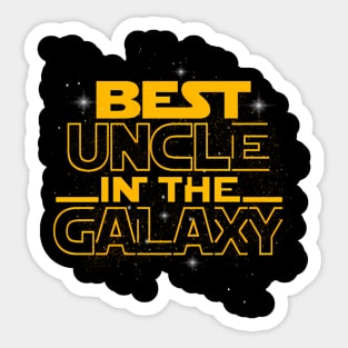 Best Uncle In The Galaxy Thankful For My Uncle Family Sticker